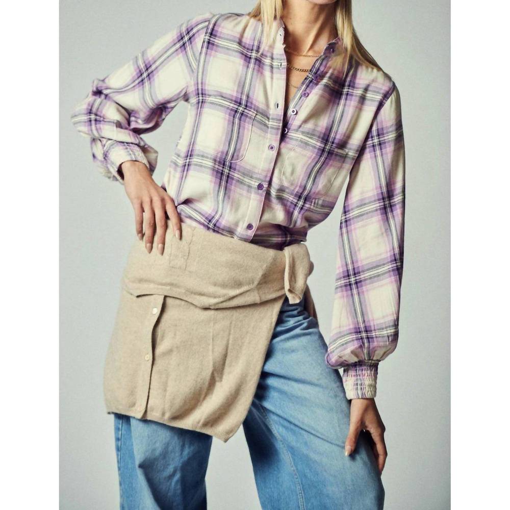 NEW THE SHIRT finn shirt in lavender plaid